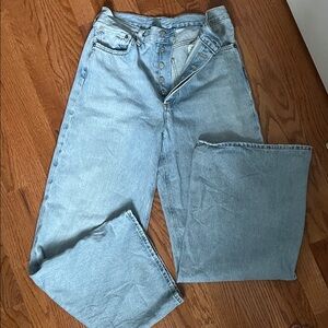 Agolde dame wide leg denim